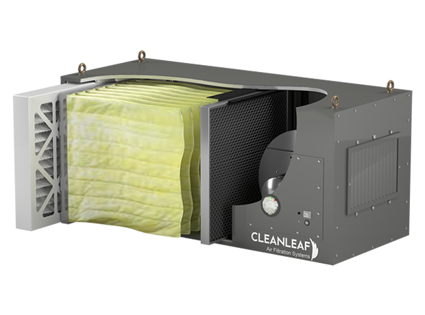 CleanLeaf CL2500D-CF grow room air cleaner.