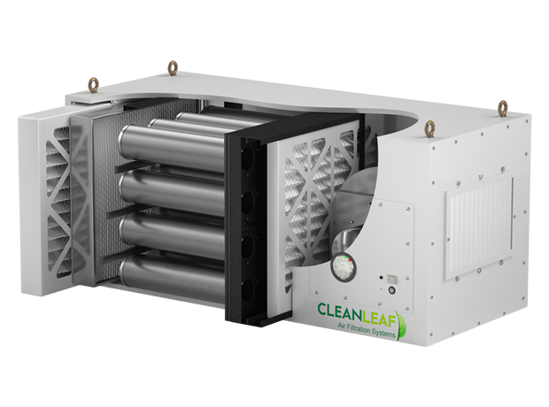 CleanLeaf CL2500D-CCPHE grow room air cleaner.