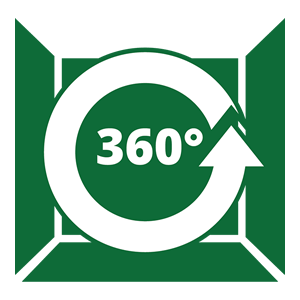 360 degree intake icon